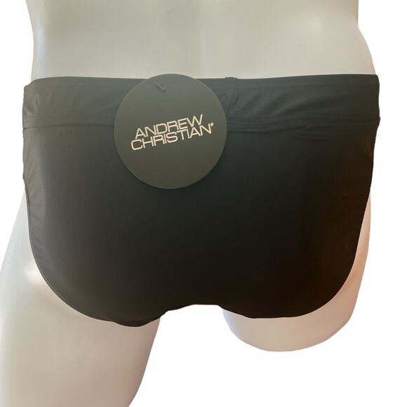 Andrew Christian Wrap Buckle Bikini Black Large - Picture 3 of 13